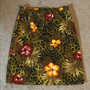 DRESS BARN Floral Print Women's Skirt